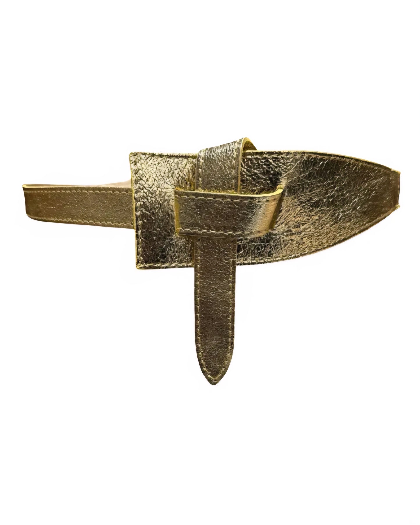 Ceinture en cuir – doré lumineux
