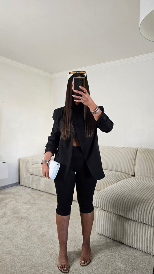 Cycliste seconde peau – noir intense