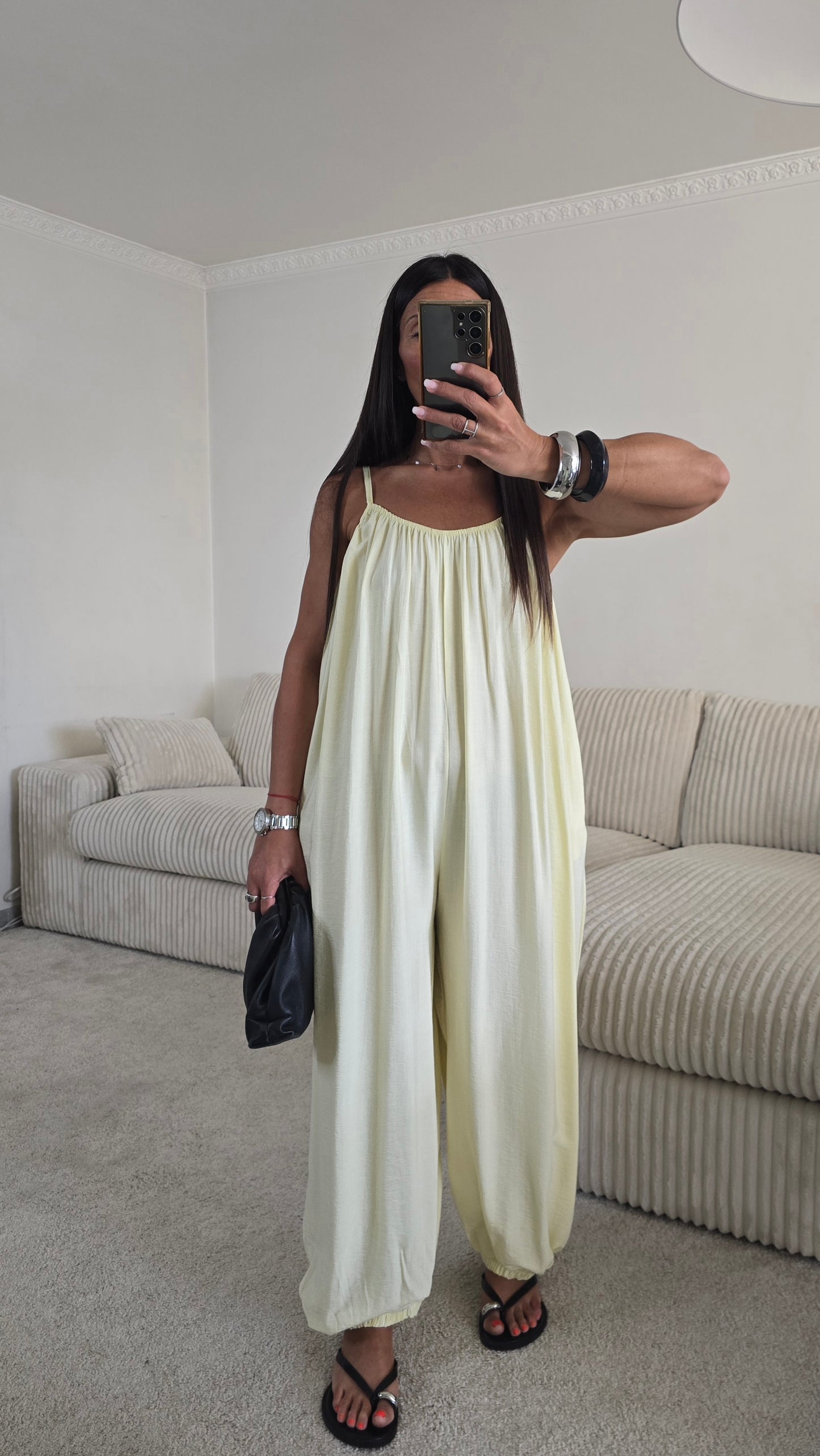 Combinaison fluide – Jaune beurre