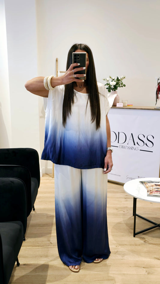 Top Dégradé Fluide – Viscose & Soie – Fabriqué en Italie