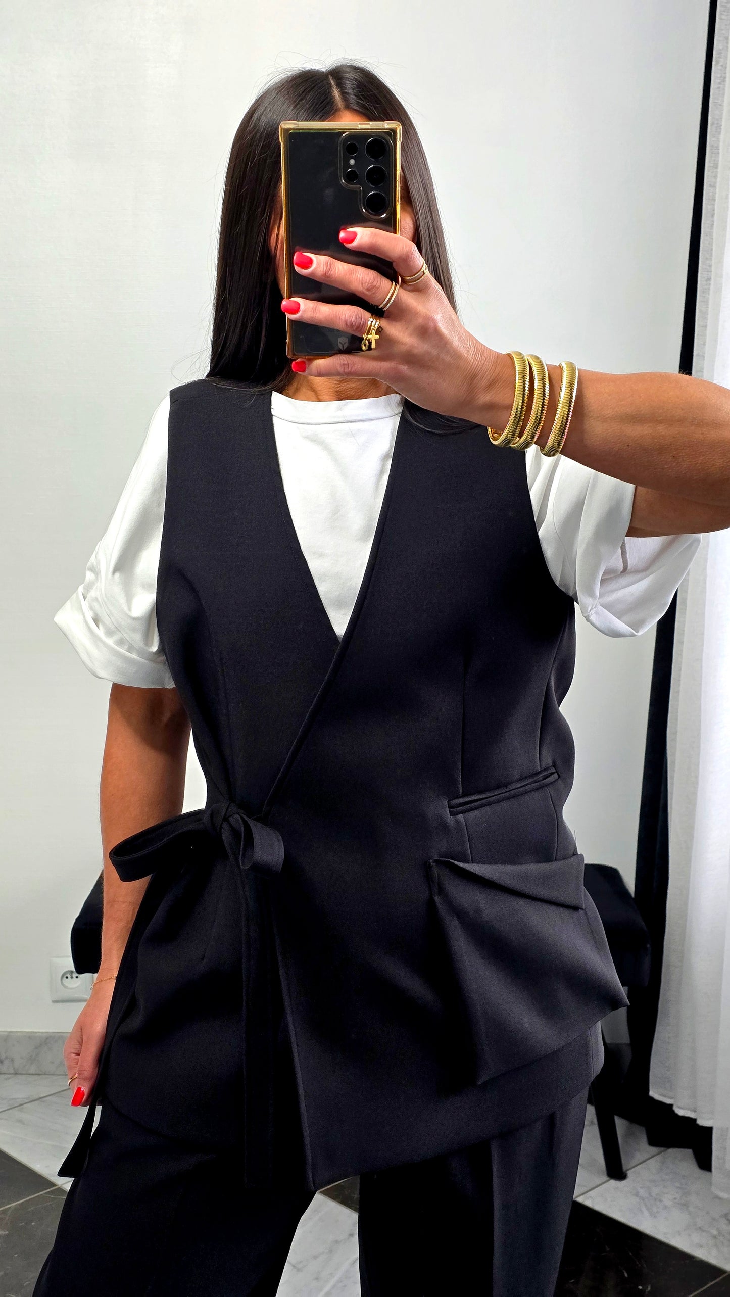 Gilet tailoring – noir