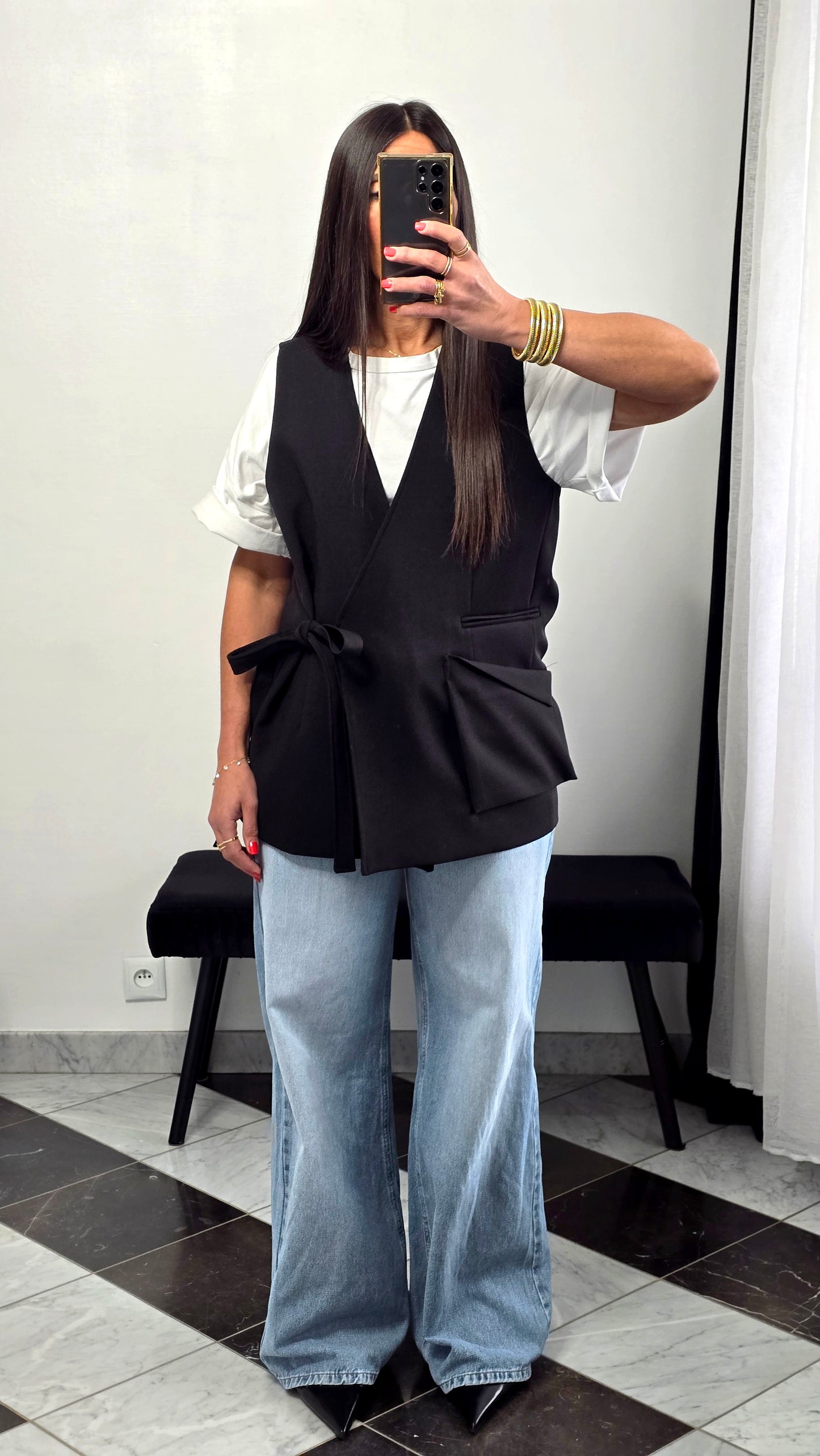 Gilet tailoring – noir