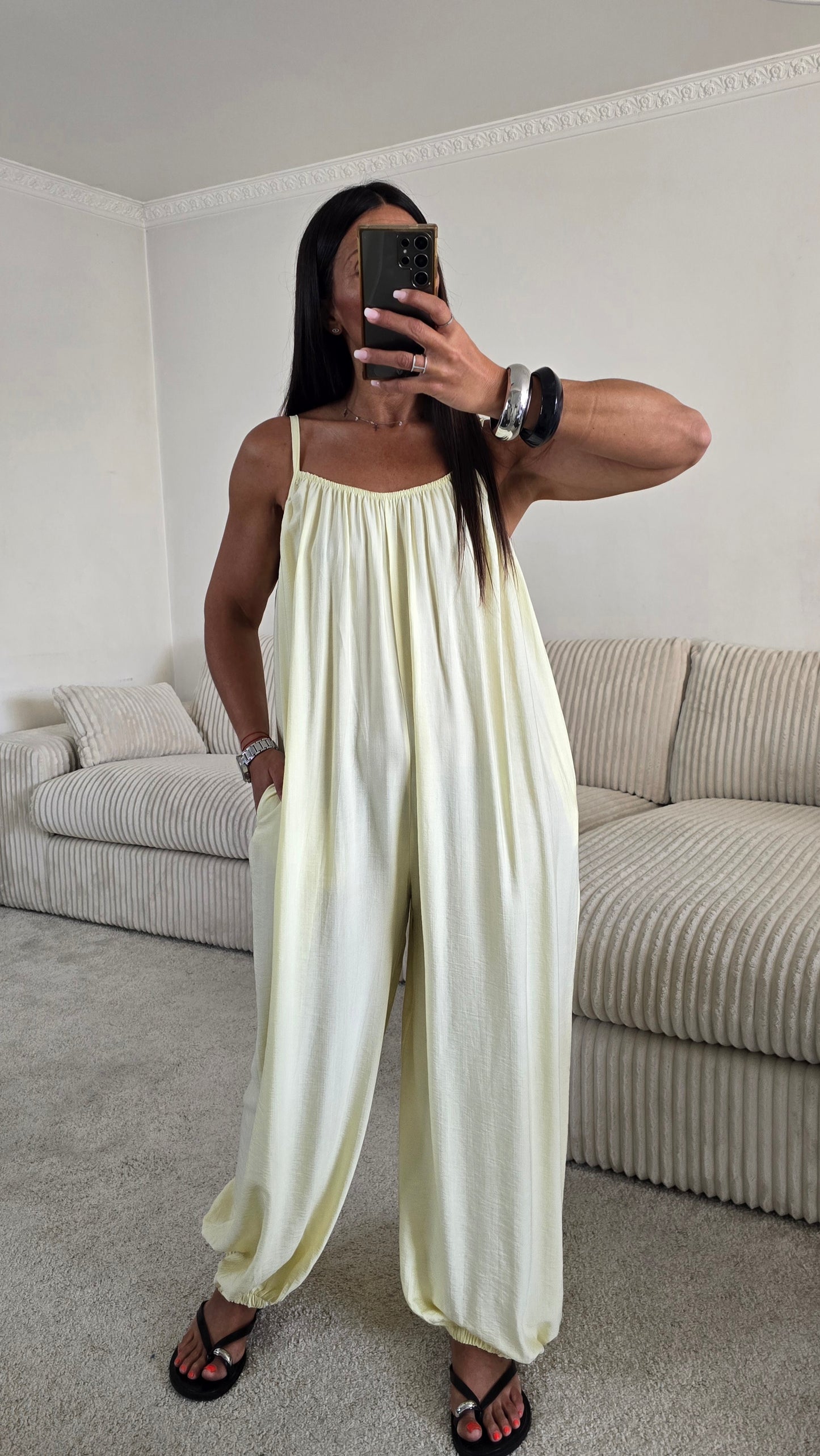 Combinaison fluide – Jaune beurre