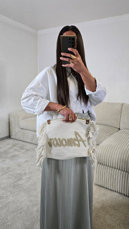 Sac bandoulière coton amour