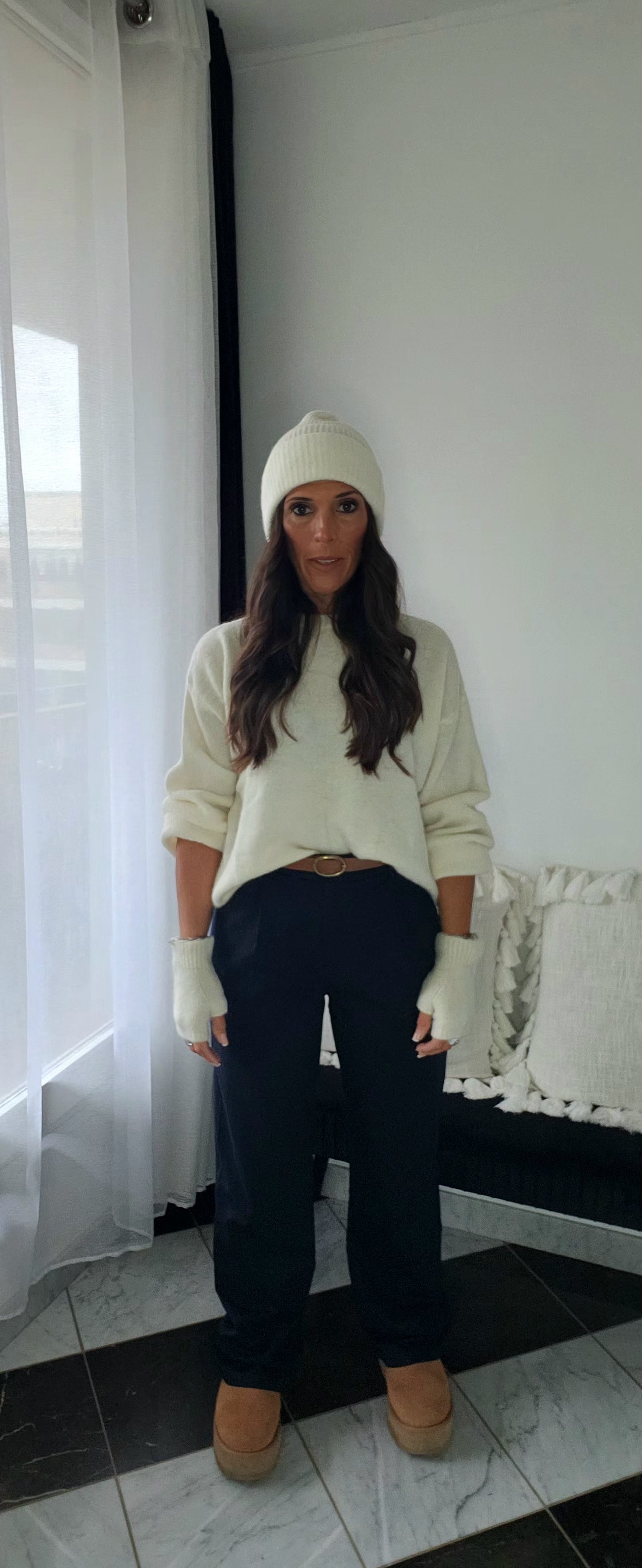 Bonnet Baby Alpaga Crème