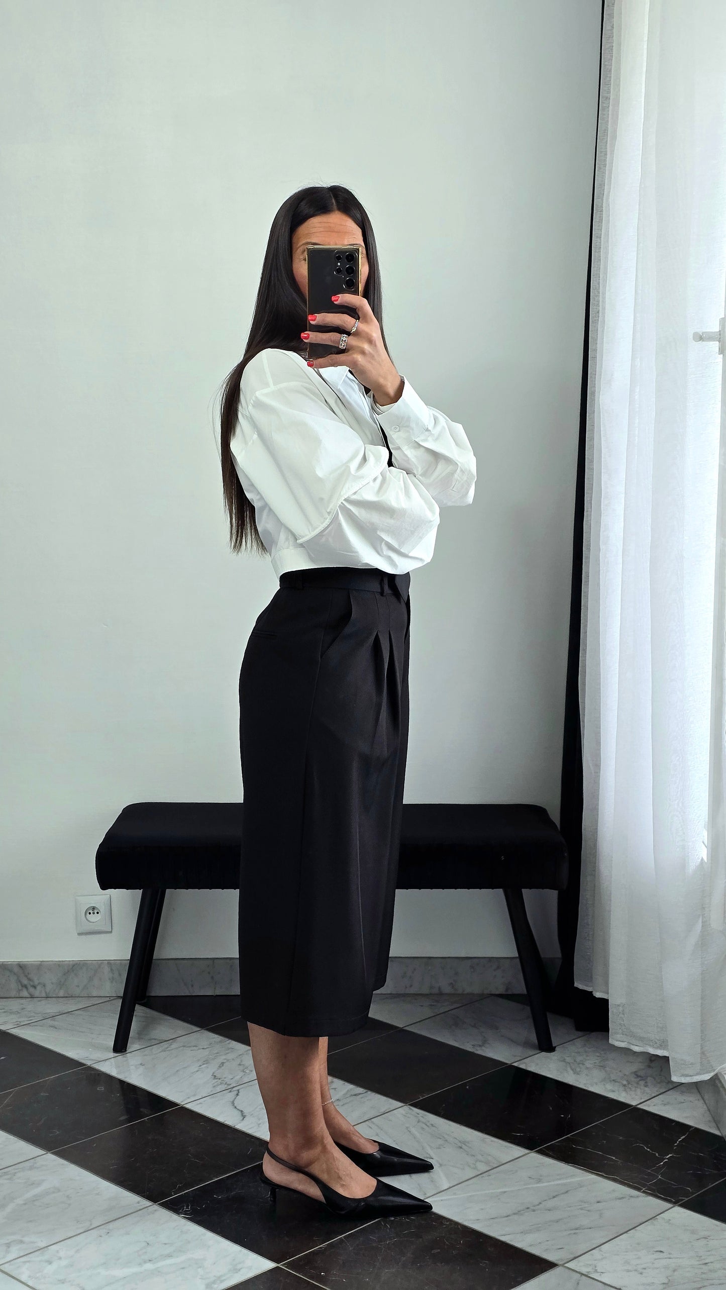 Bermuda tailoring long – noir