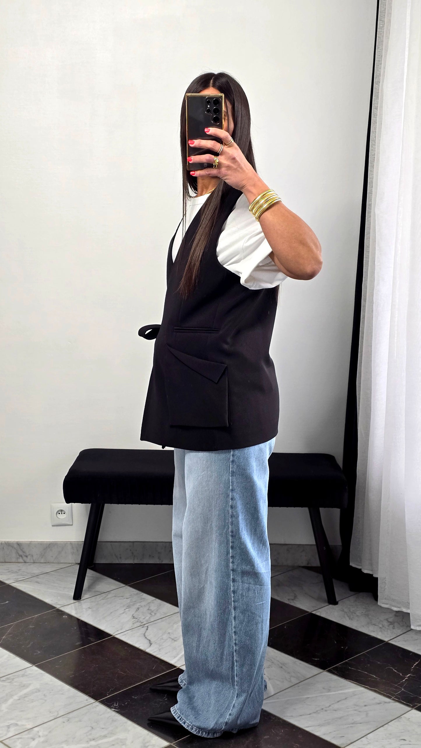 Gilet tailoring – noir