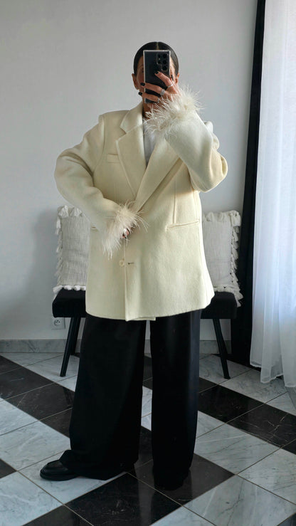 Veste Alice Crème 100% Laine ⭐️PRENIUM⭐️