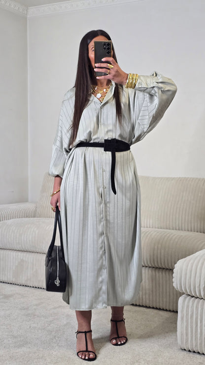 Ceinture en cuir suédé – Noir