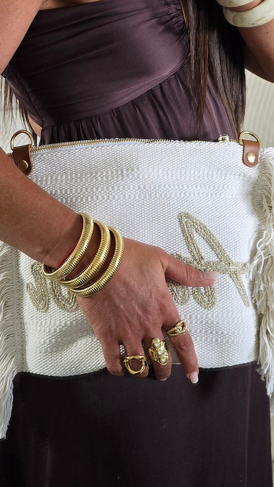 Bague torsadée - doré