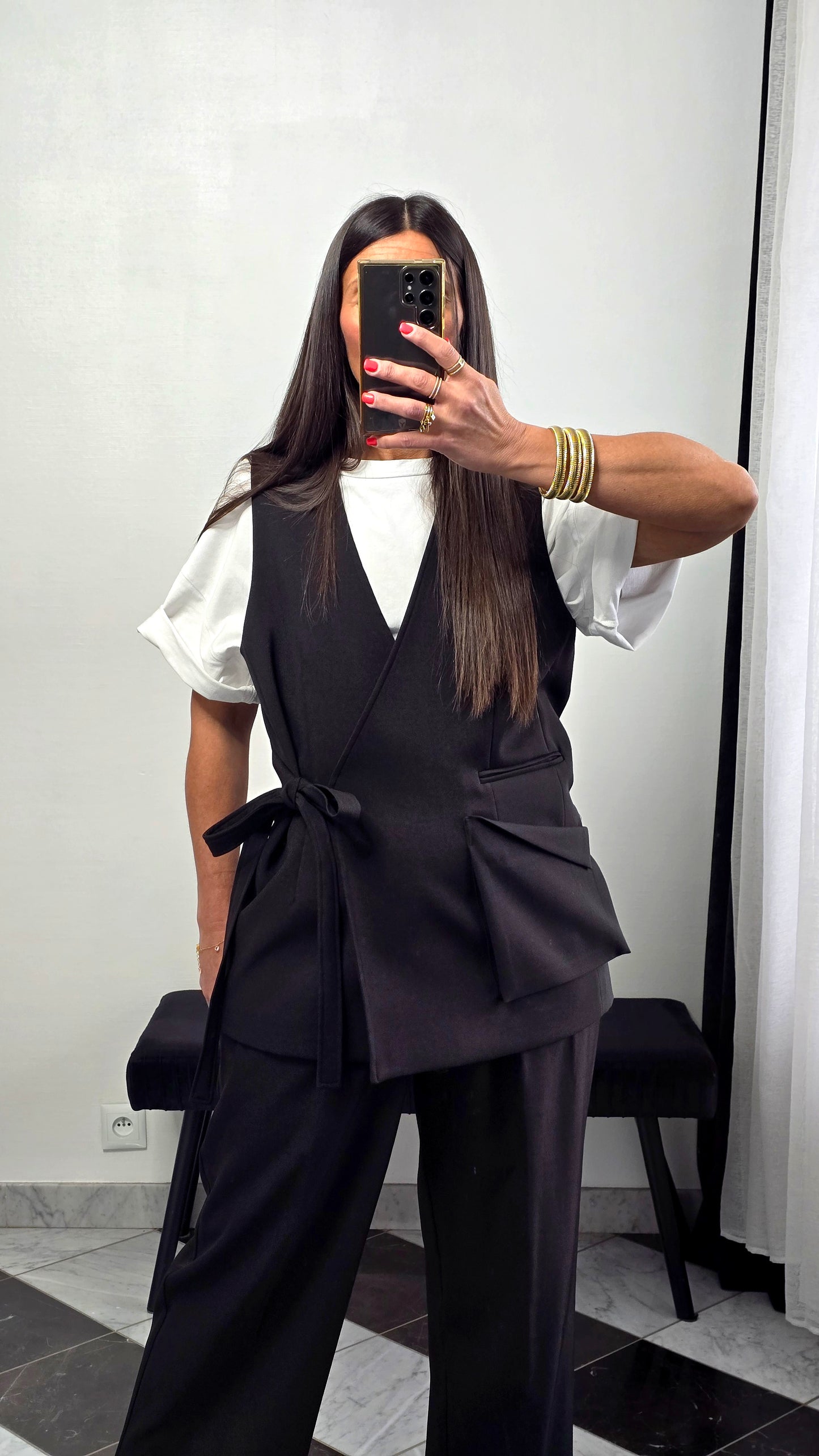 Gilet tailoring – noir