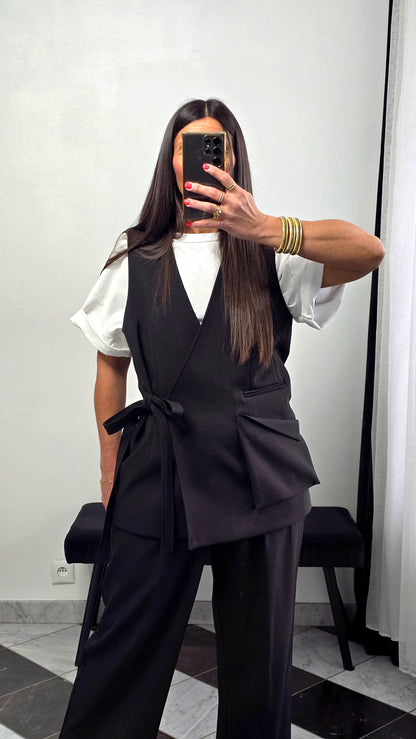 Gilet tailoring – noir