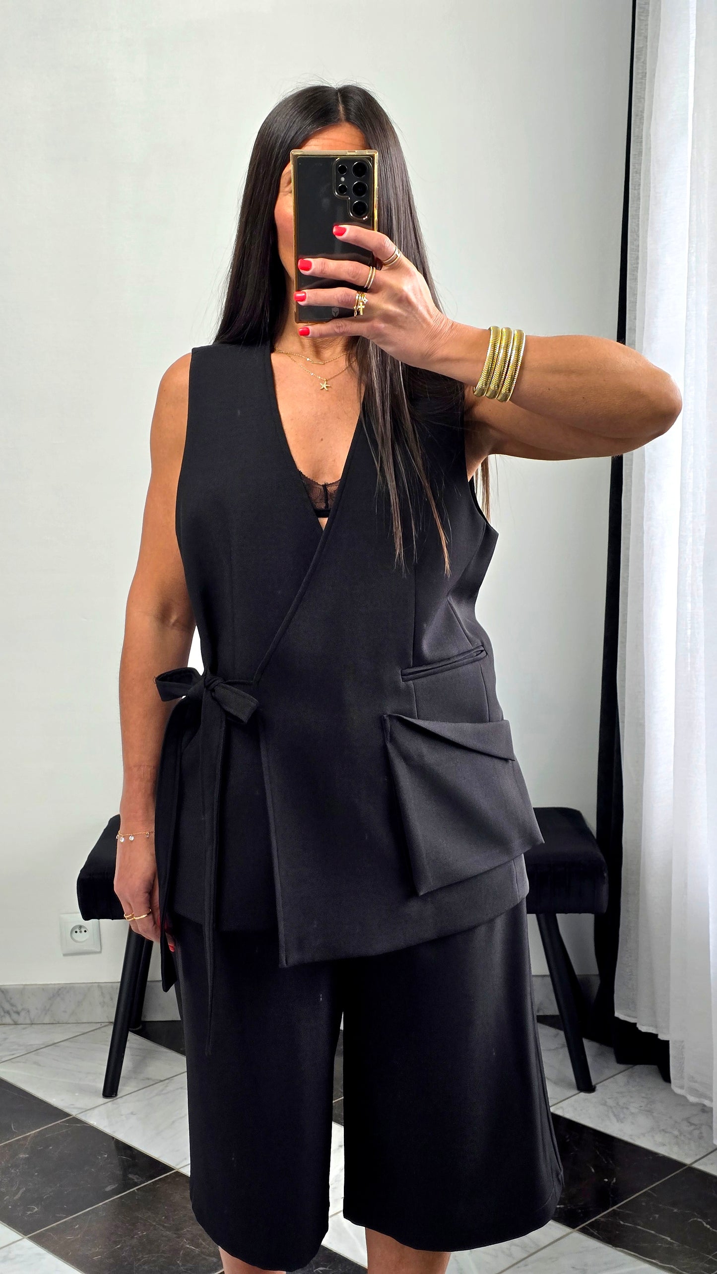 Gilet tailoring – noir