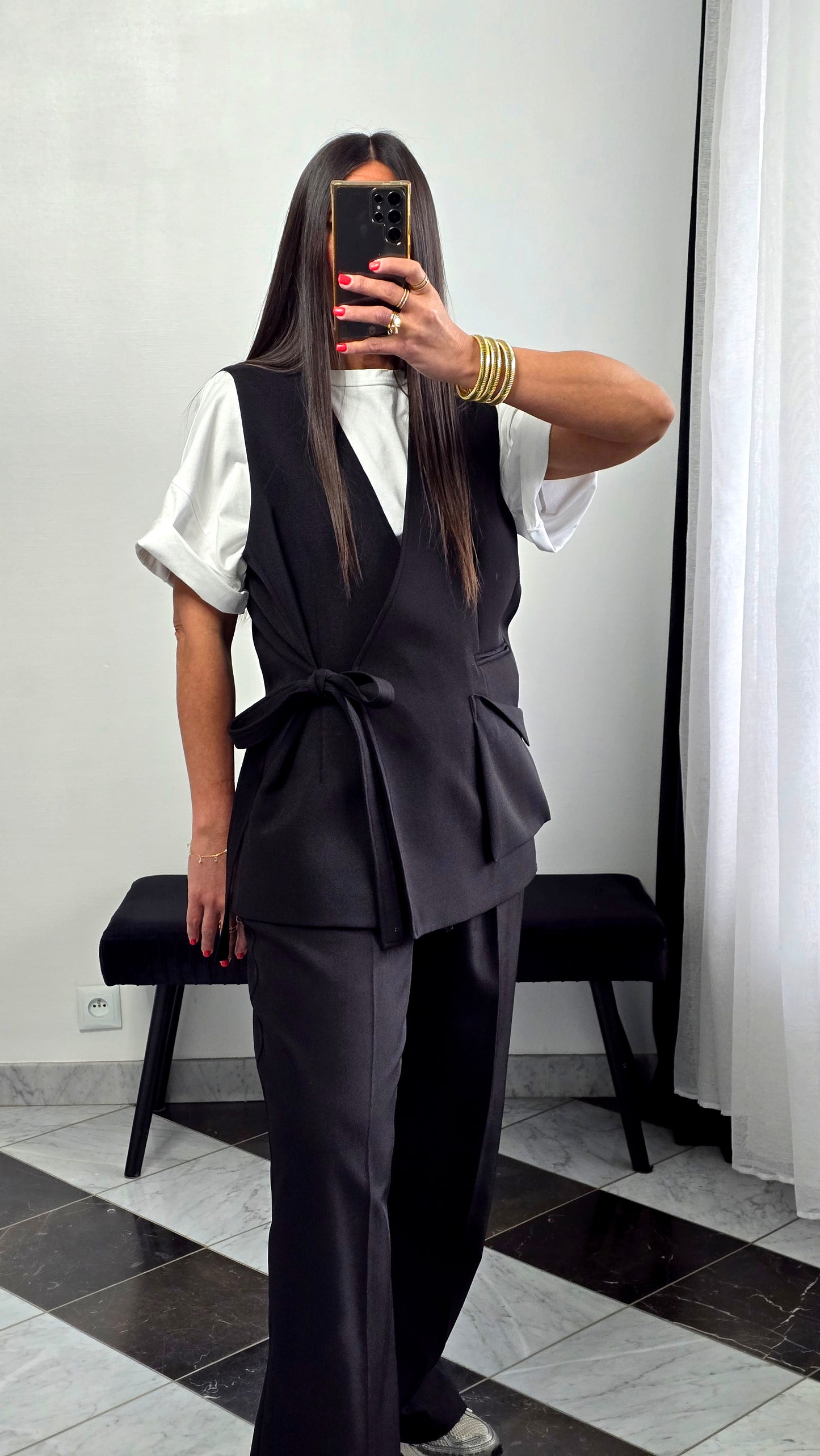 Gilet tailoring – noir