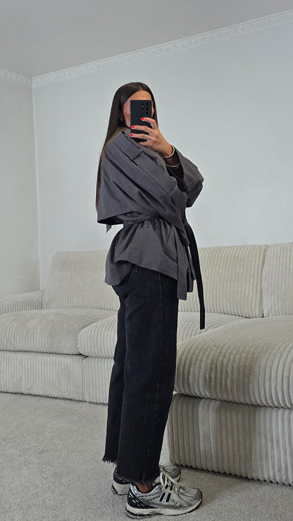 Trench court oversize gris anthracite