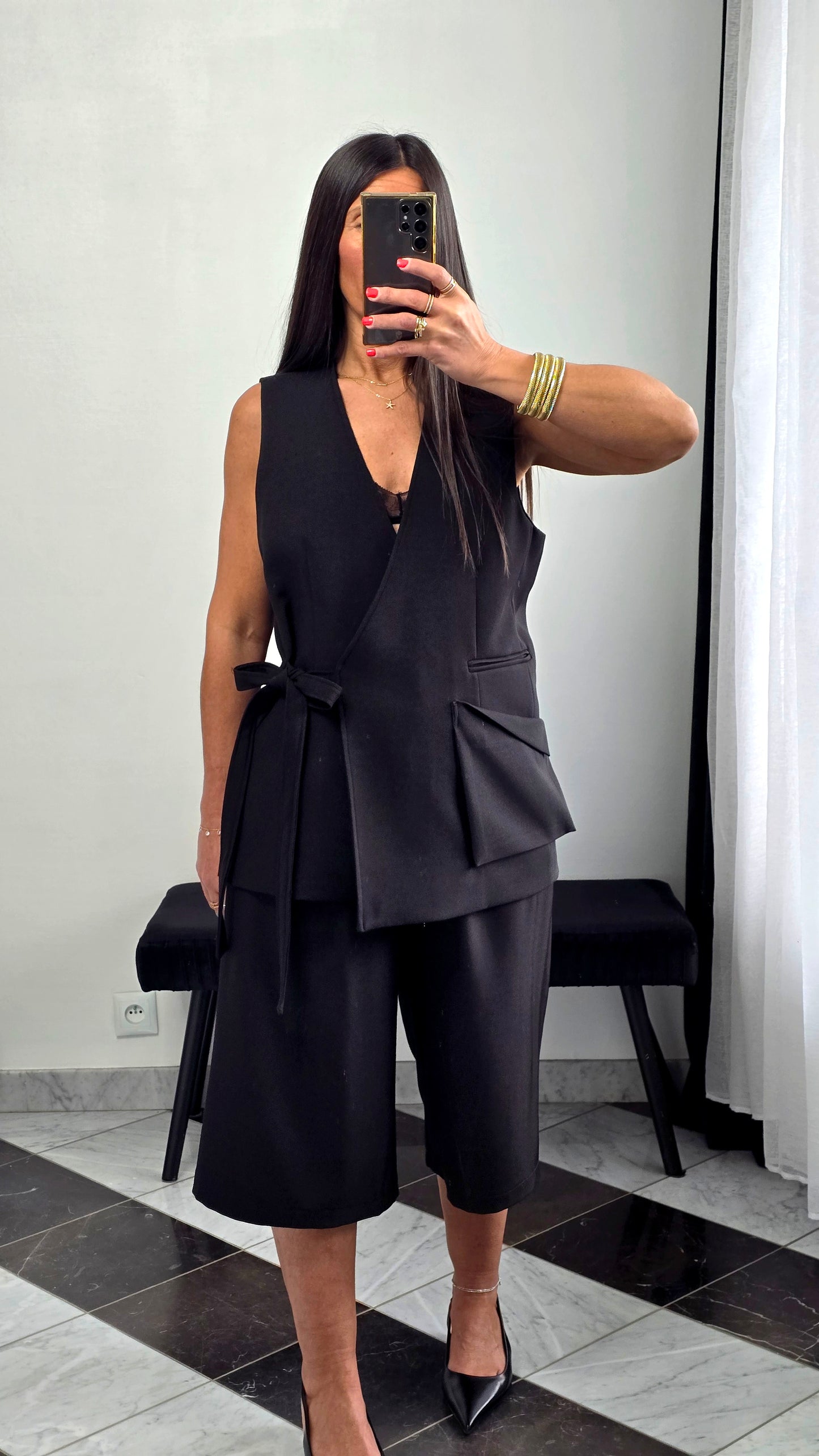 Gilet tailoring – noir