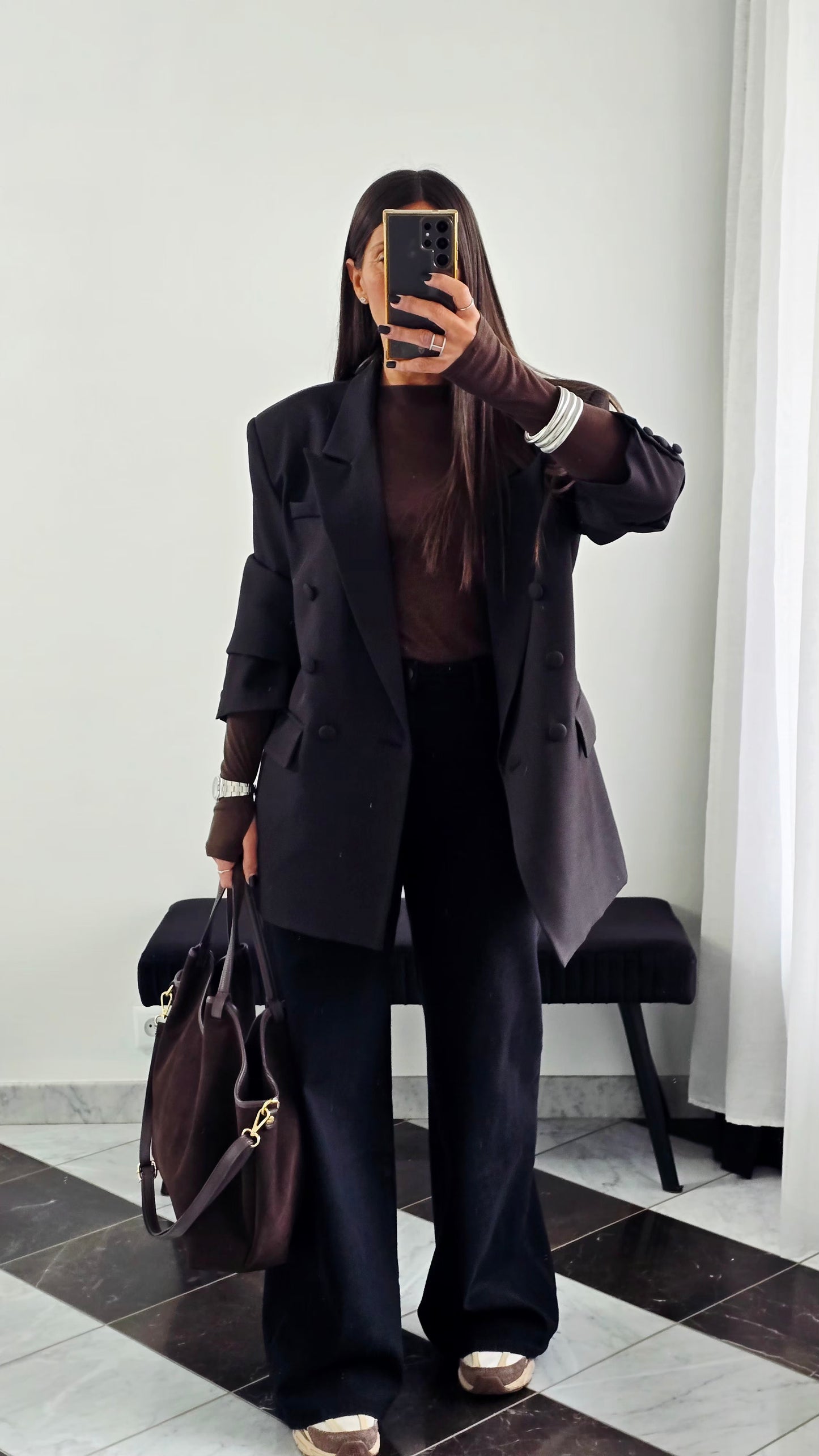Blazer structuré noir – esprit tailoring