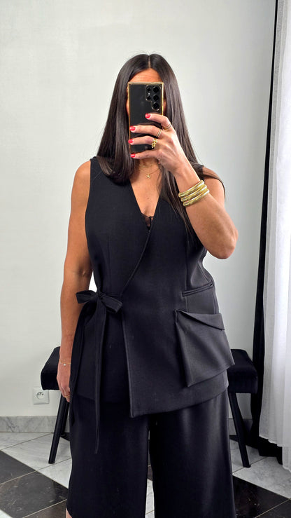 Gilet tailoring – noir