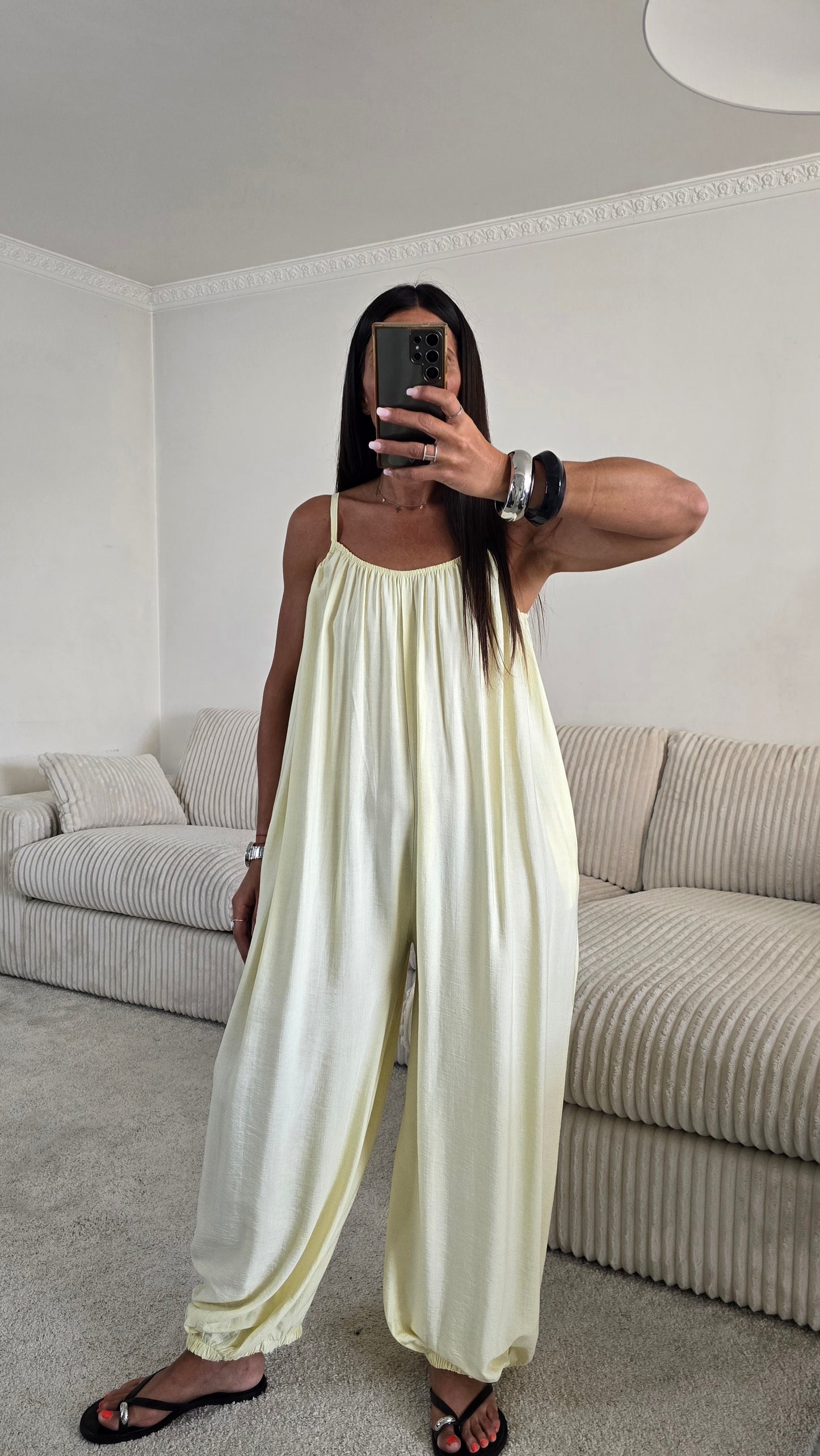 Combinaison fluide – Jaune beurre