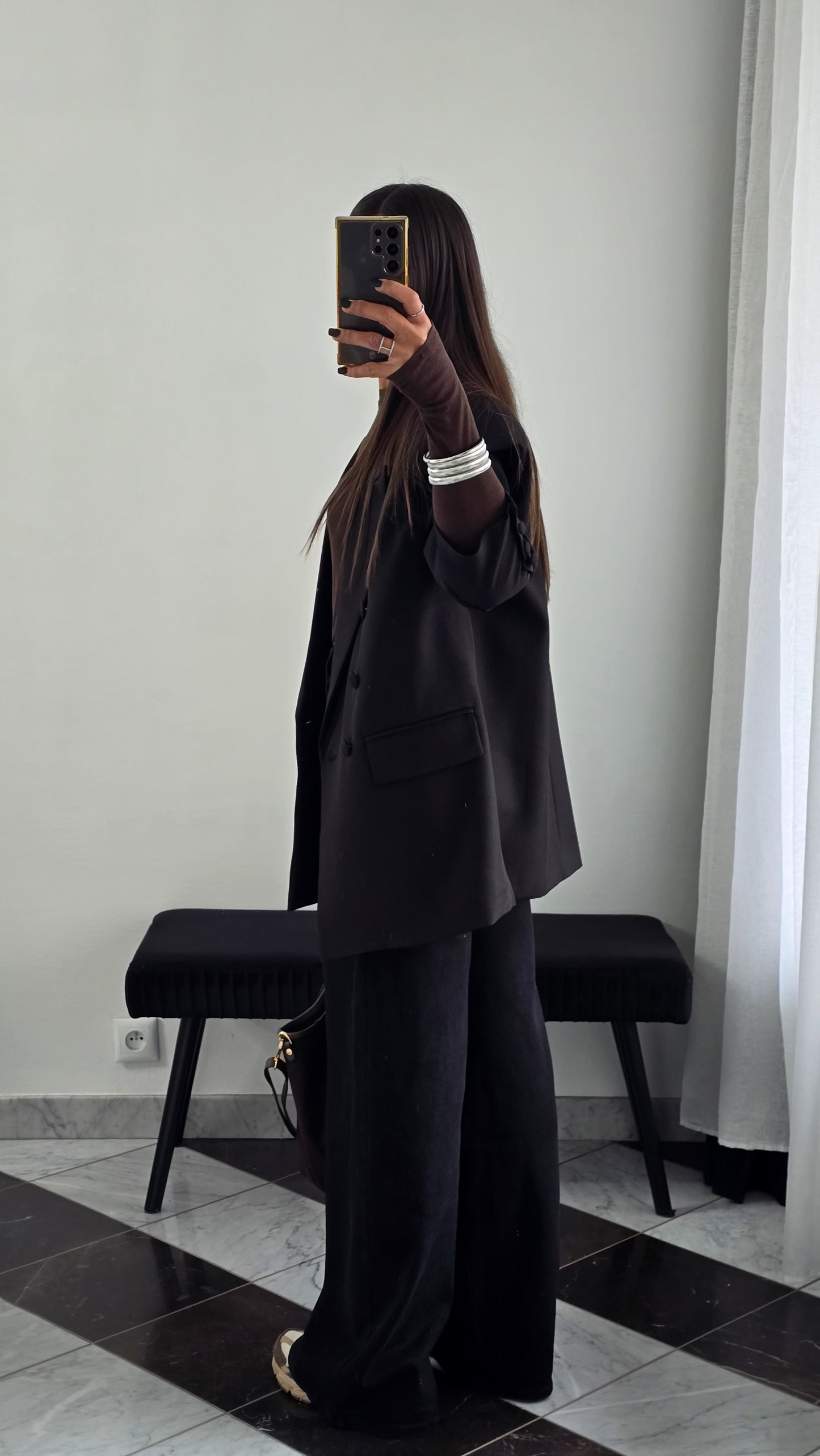 Blazer structuré noir – esprit tailoring