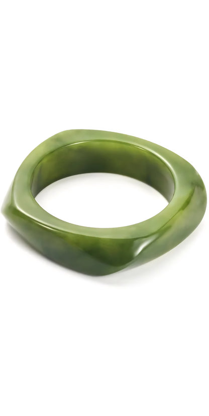 Bracelet résine - vert matcha