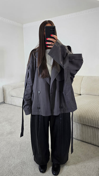 Trench court oversize gris anthracite