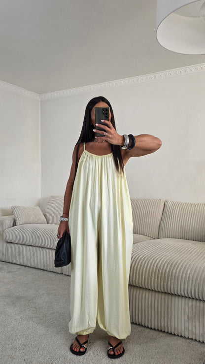 Combinaison fluide – Jaune beurre