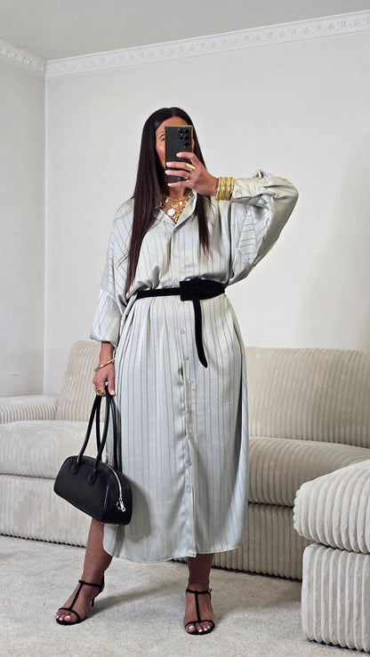 Ceinture en cuir suédé – Noir