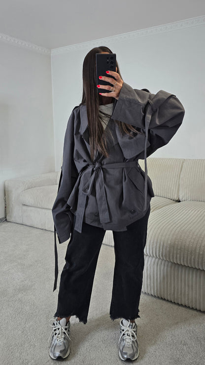 Trench court oversize gris anthracite