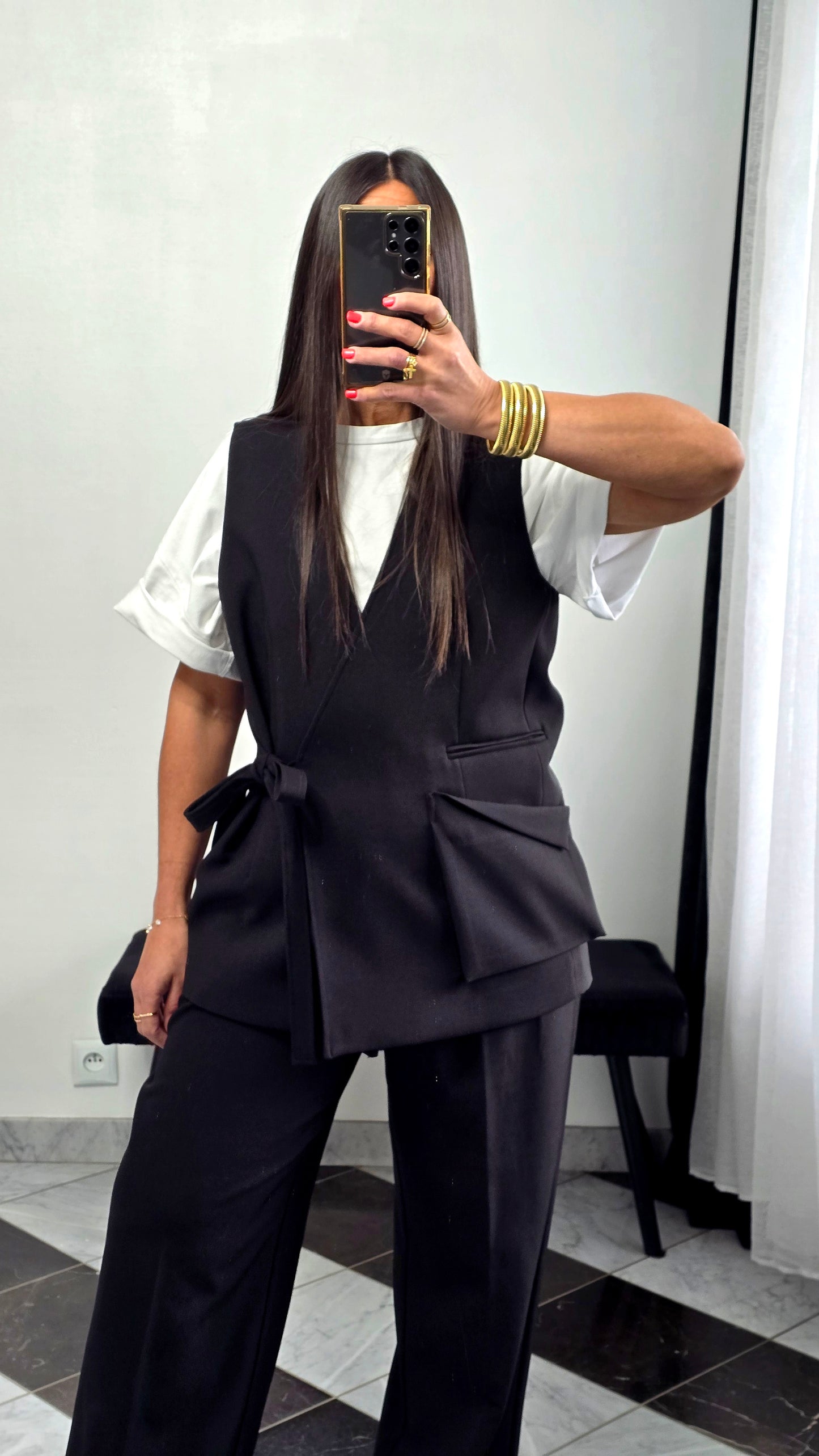 Gilet tailoring – noir