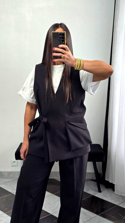 Gilet tailoring – noir