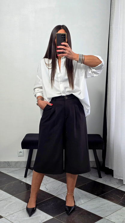 Bermuda tailoring long – noir