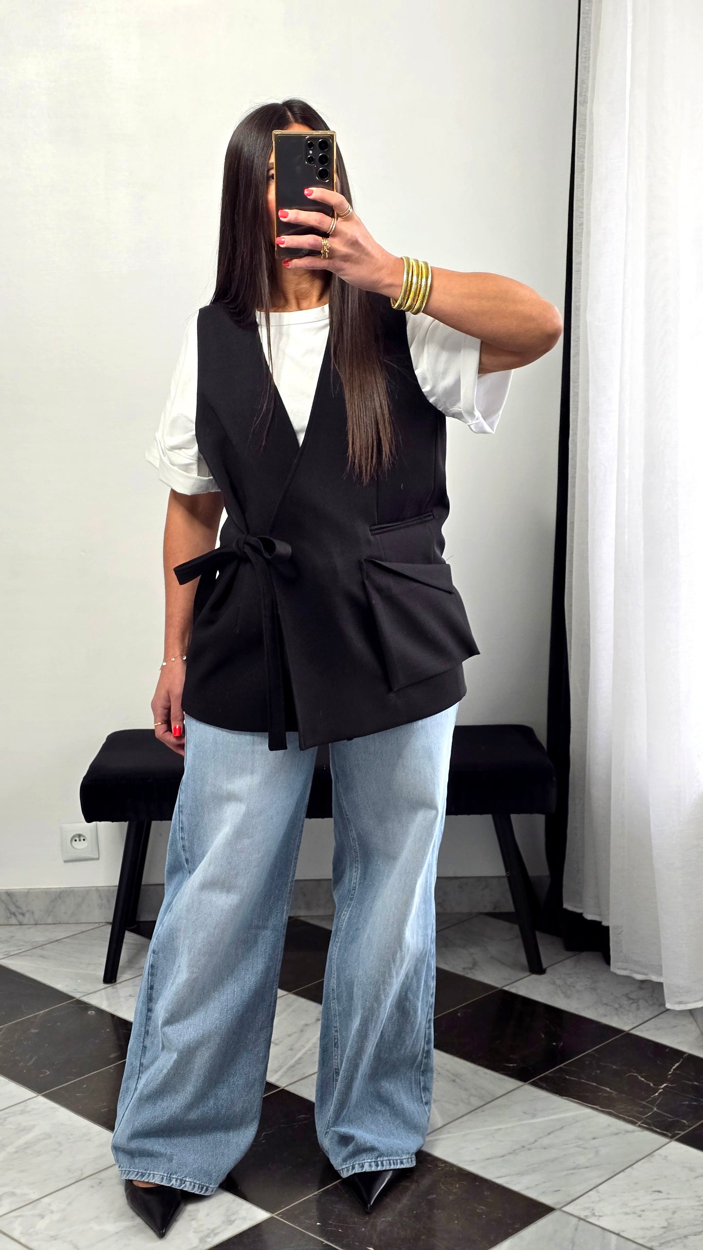 Gilet tailoring – noir