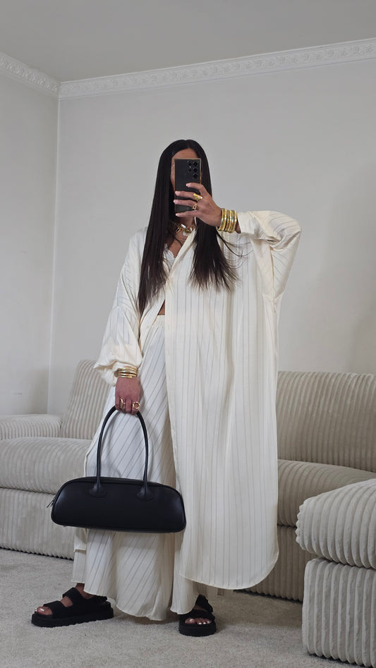 Sac épaule en cuir lisse – noir