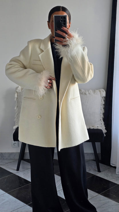 Veste Alice Crème 100% Laine ⭐️PRENIUM⭐️