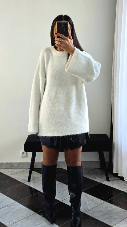 Short Simili & Dentelle Intégrée Noir – Taille Élastique