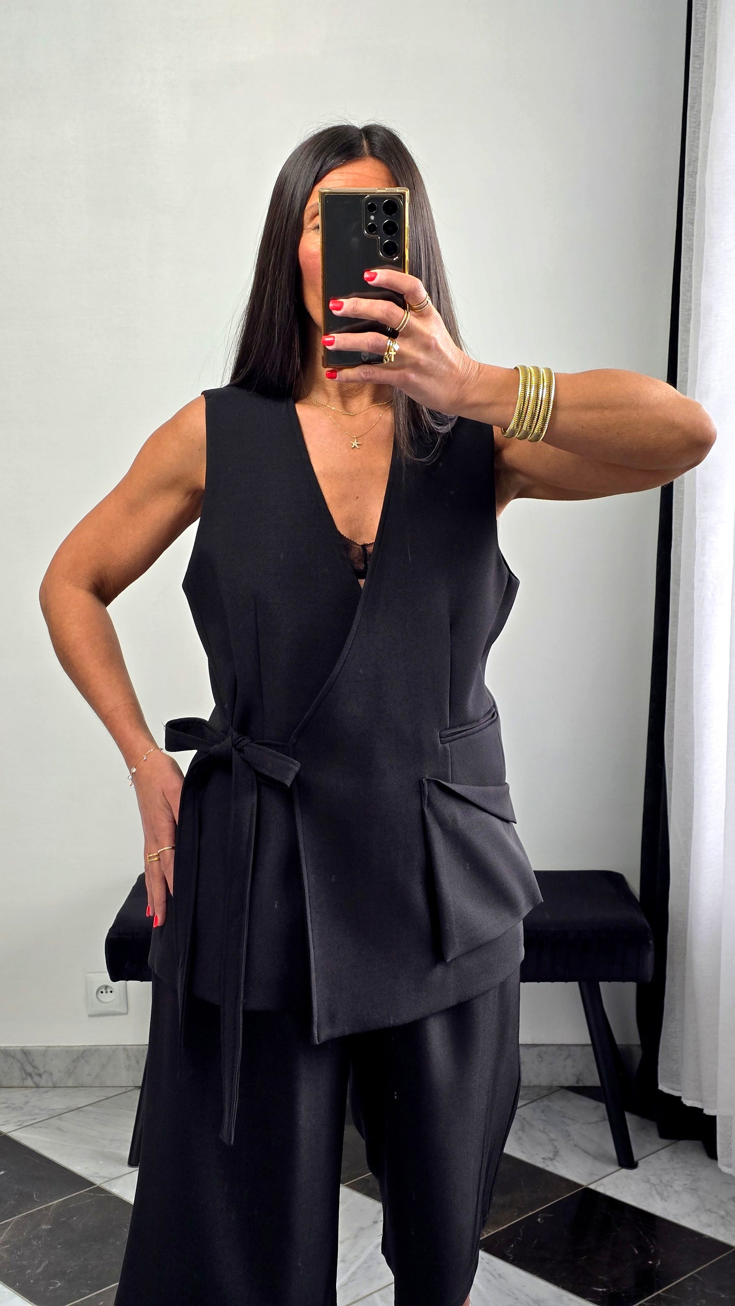 Gilet tailoring – noir