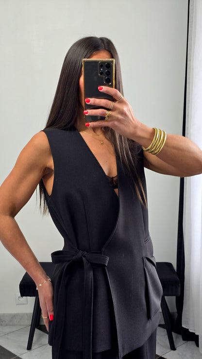 Gilet tailoring – noir