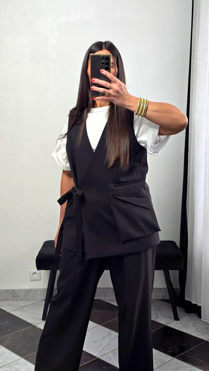 Gilet tailoring – noir