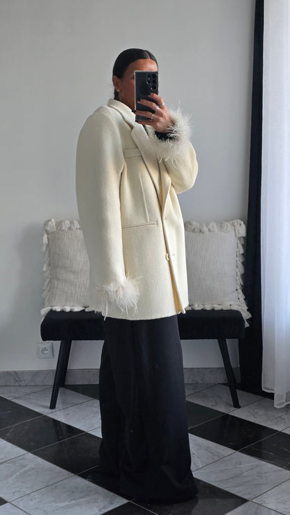 Veste Alice Crème 100% Laine ⭐️PRENIUM⭐️