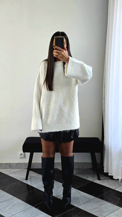 Short Simili & Dentelle Intégrée Noir – Taille Élastique