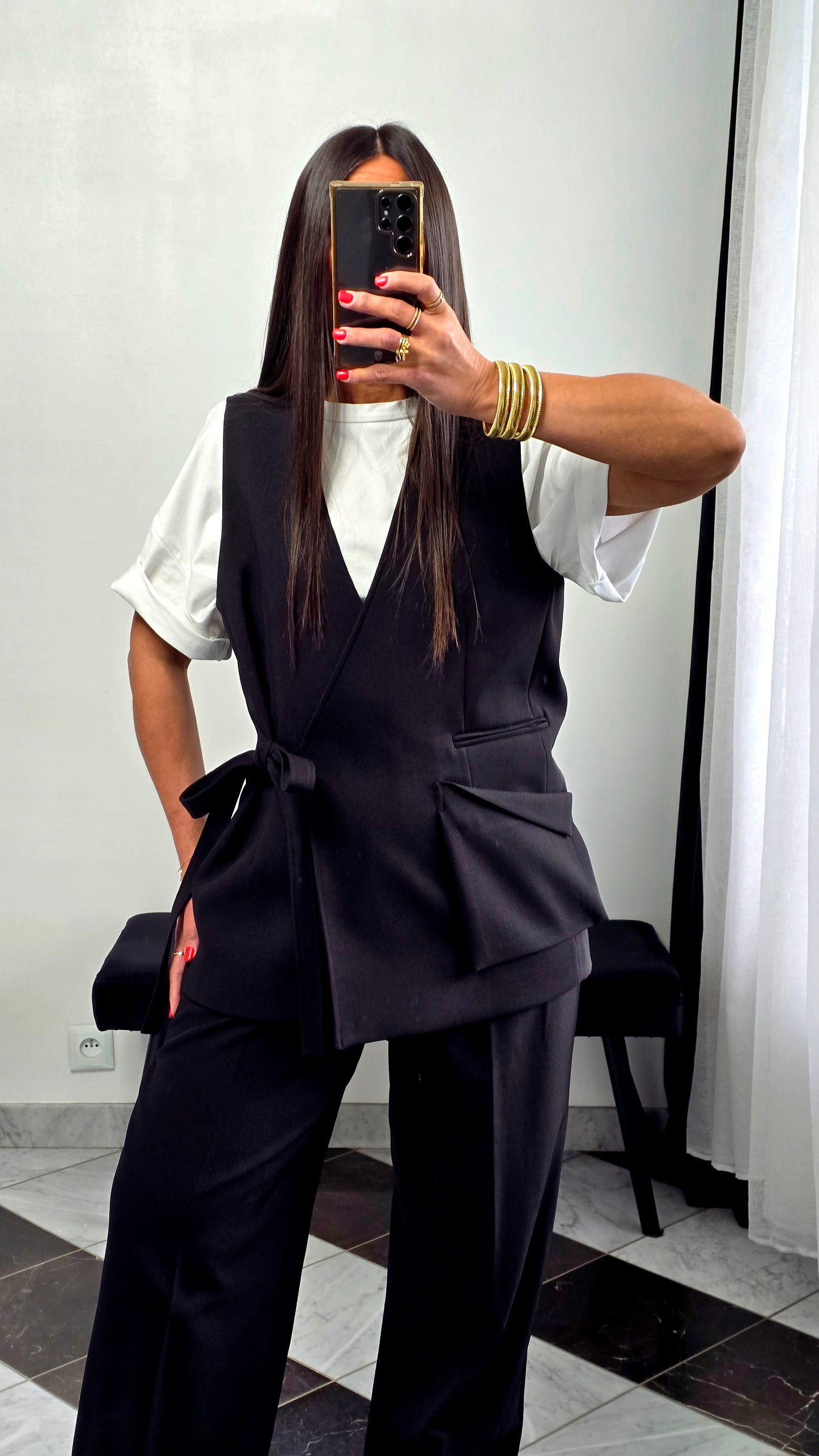 Gilet tailoring – noir