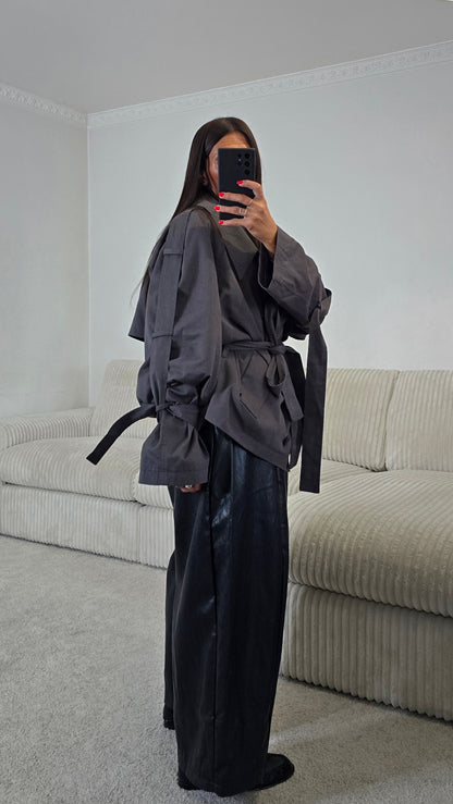 Trench court oversize gris anthracite