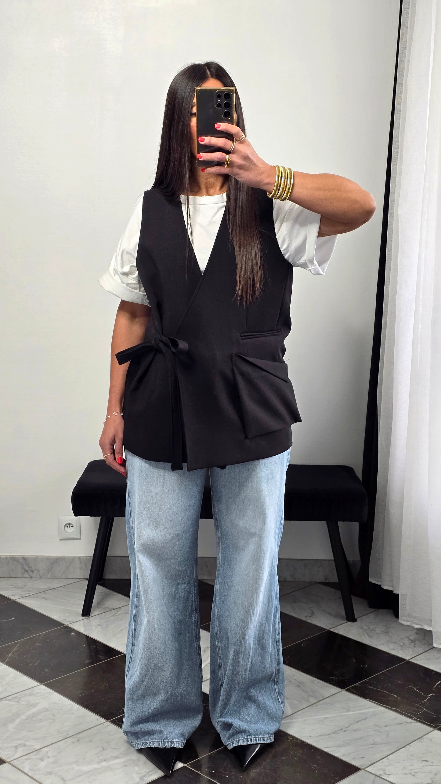 Gilet tailoring – noir