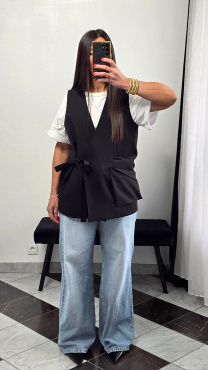 Gilet tailoring – noir