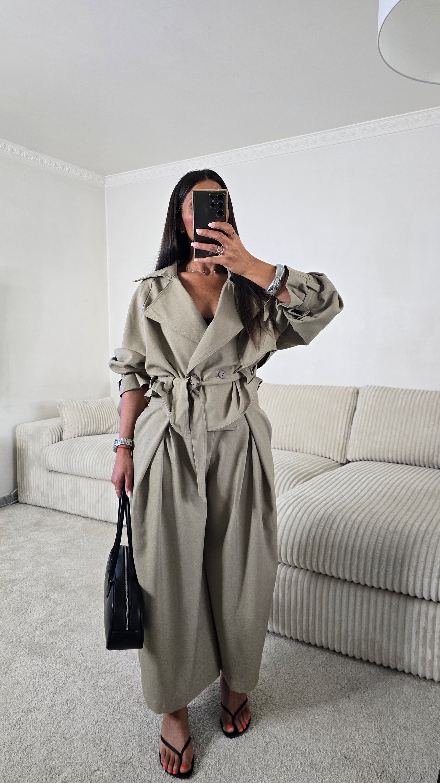 Ensemble signature ceinturé – army