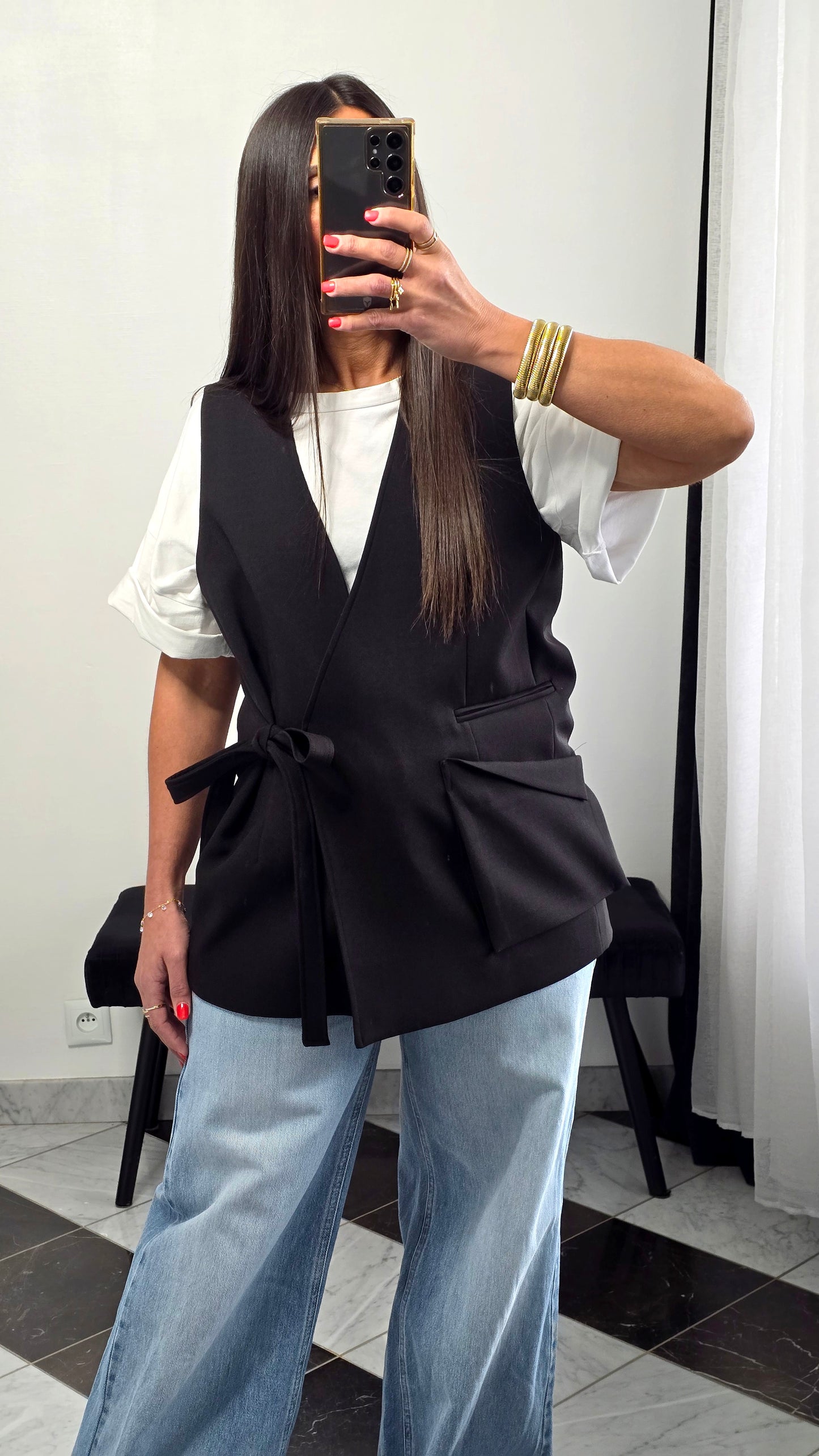 Gilet tailoring – noir