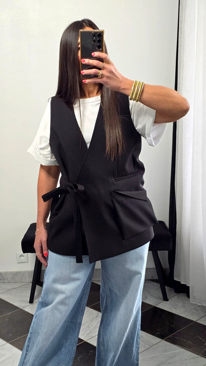 Gilet tailoring – noir