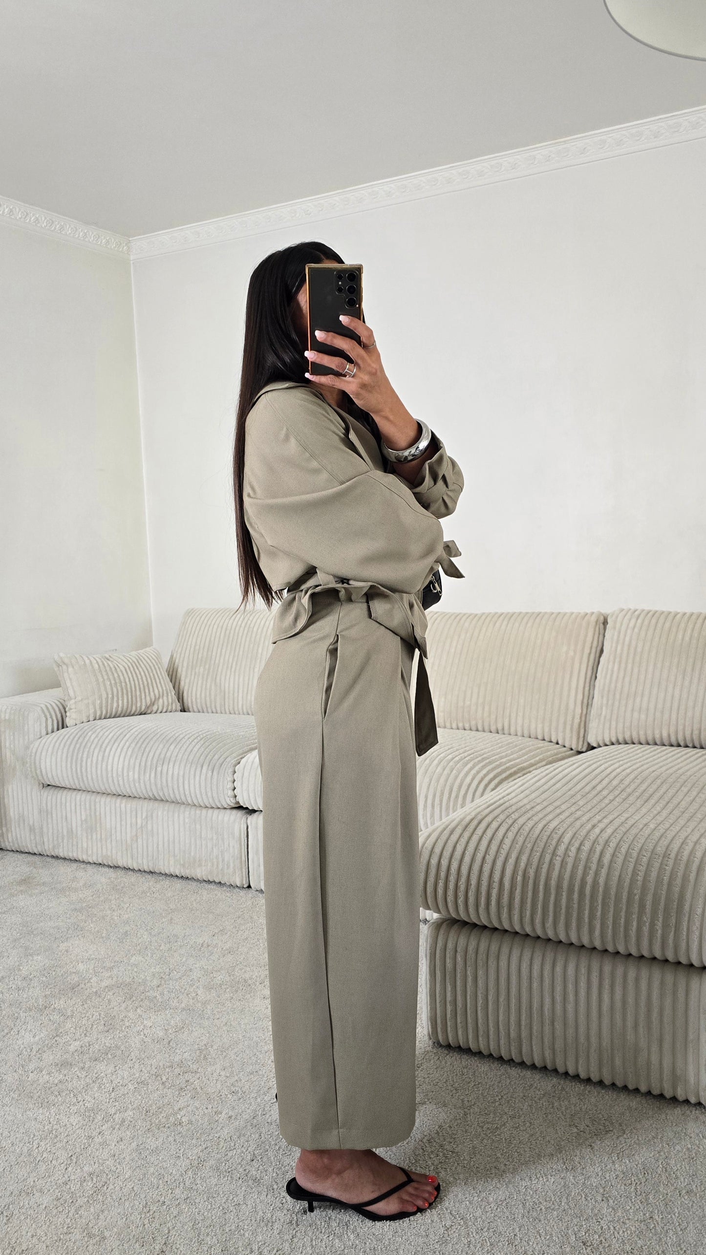 Ensemble signature ceinturé – army
