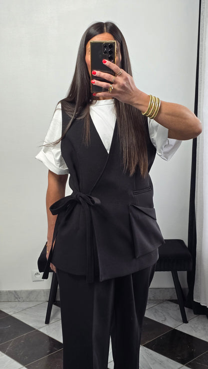 Gilet tailoring – noir